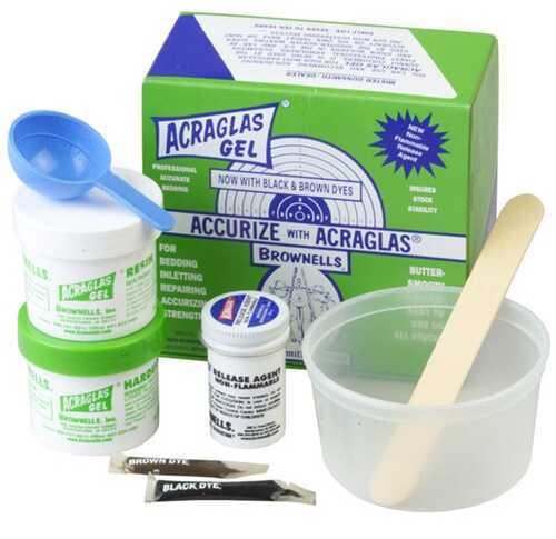 Brownells Acraglas Gel 4Oz Kit, Non-Flammable