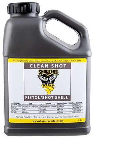 Shooters World Propellants Clean Shot Smokeless Powder 5 Lb By Lovex
