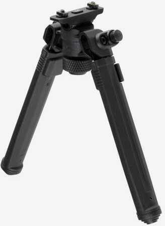 Magpul Mag933-Black M-Lok Bipod Aluminum Black Polymer Rubber