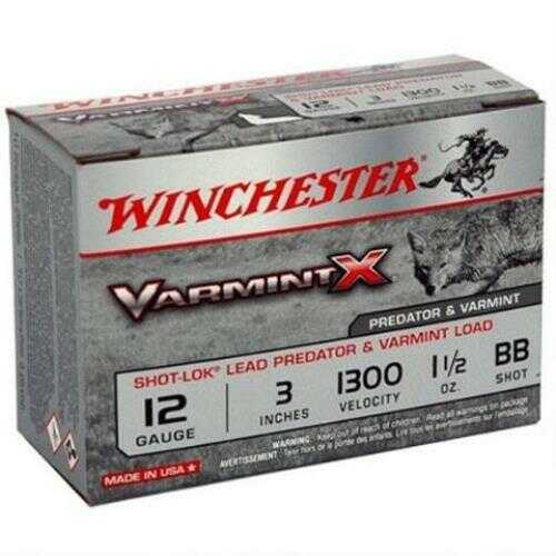 12 Gauge 3" Lead BB  1-1/2 oz 10 Rounds Winchester Shotgun Ammunition