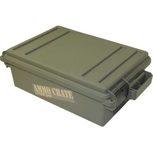 MTM Case-Gard AC45 Ammo Crate Utility Box 12 Gauge Army Green Polypropylene