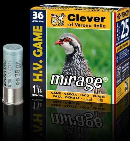 12 Gauge 2-3/4" Lead #6  1-1/4 oz 250 Rounds Clever Shotgun Ammunition