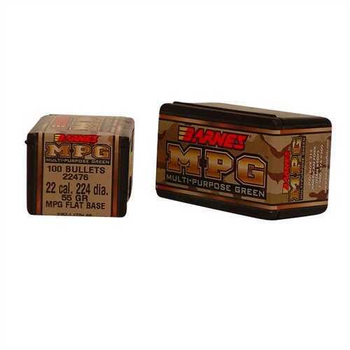 Barnes 22 Caliber 55 Grains Frangible MGP 100/Box