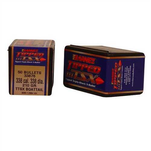 Barnes 338 Caliber 210 Grains TTSX 50/Box