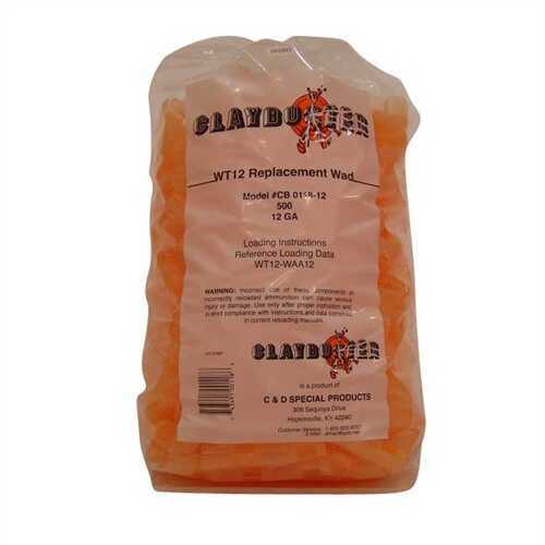 Claybuster Wad 1 1/8Oz Wt12 Orange Rplmt