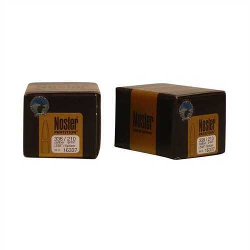 Nosler 338 Caliber 210 Grains SP Part .338" 50/Box Bullets