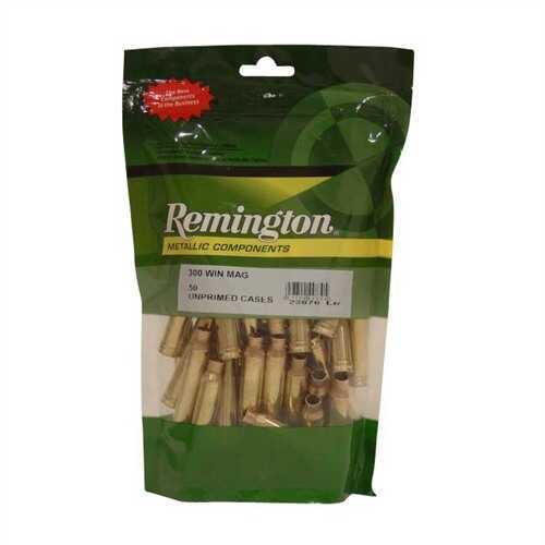 Remington Unprimed Brass Cases 300 Winchester Mag 50/Bag Md: Rc300Wm