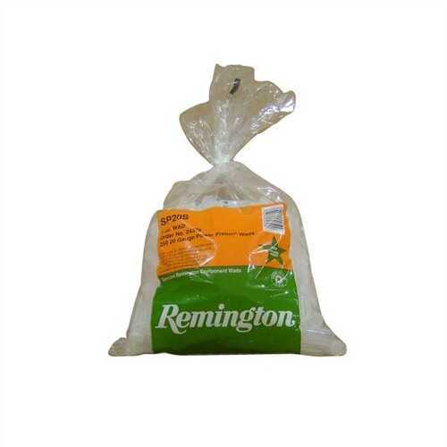 Remington 20 Gauge 1 oz Hunting Shotshell Wads Power Piston One-Piece 250 count