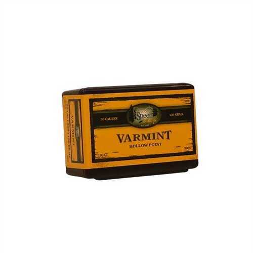 Speer Bullets 2005 Varmint 30 Caliber .308 130 GR Jacketed Hollow Point (JHP) 100 Box