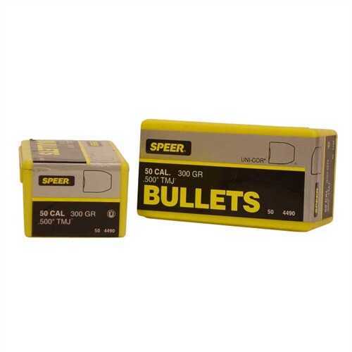 Speer Bullets 4490 TMJ 50 Caliber .500 300 GR Total Metal Jacket (TMJ) 50 Box