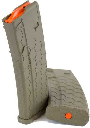 Sentry Hexmag Series 2 AR-15/M4/M16 Rifle Magazine FDE With Orange Follower .223/5.56x45mm 30/Rd