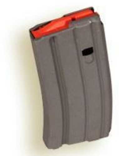 ASC AR Family Rifle Magazine Orange Follower .223 Rem Aluminum Grey 20/Rd