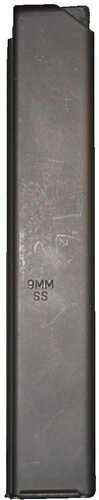 ASC AR Family Rifle Magazine Orange Follower 9mm Black Stainless Steel 32/Rd