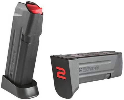 Amend2 A2-19 Polymer Magazine Designed For Glock 19 9x19mm -15/Rd Black