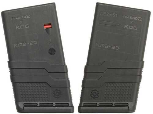 Amend2 Kinetic Development Group Mod-3 Scar 17 Rifle Magazine Black 7.62x51 20/Rd