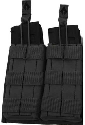 AWS OPEN TOP DBL MAG POUCH BLK