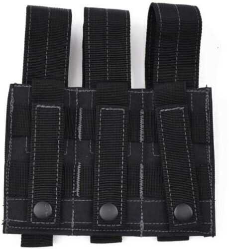 AWS PISTOL TRIPLE MAG POUCH BLK