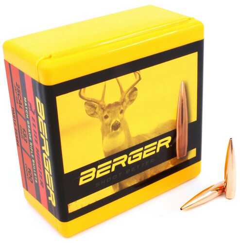 Berger Rifle Bullets .25 Cal 133Gr Elite Hunter 100/Rd Box