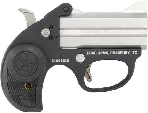 Bond Arms Stinger Lite Handgun .380 ACP 2Rd 2.5" Barrel Grey With Black Grip