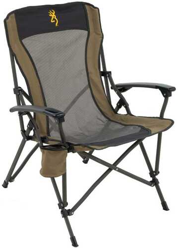 Browning Fireside Gold Buckmark Chair Khaki/Charcoal