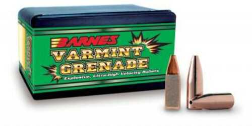 Barnes Varmint Grenade Rifle Bullets .20 Cal .204" 26 Gr FB 100/ct