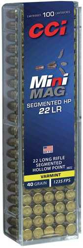CCI 22LR MINI MAG 40GR SEG HP 100BX