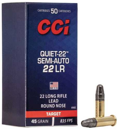 CCI 22 LR 45GR LRN SA QUIET 22 50BX