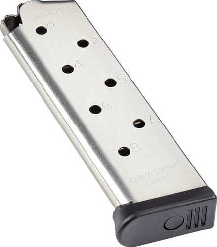 Chip Mccormick Railed Power Magazine (Rpm) .45 ACP Stainless 8/Rd