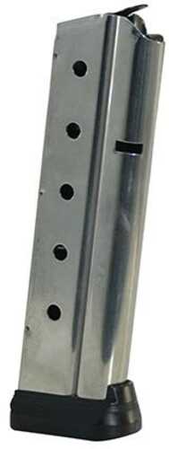 Colt 1911 Govt/Commander Handgun Magazine Stainless With Base Pad 9mm Luger 10/Rd