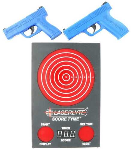 Laserlyte Score Tyme Trainer Target Versus Kit With 2 Pistols And Point Of Impact Display