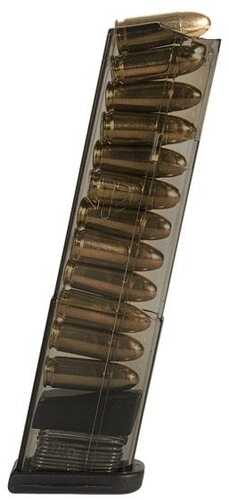 Elite Tactical Systems Carbon Smoke Handgun Magazine For Glock 43 9mm Luger 12/Rd