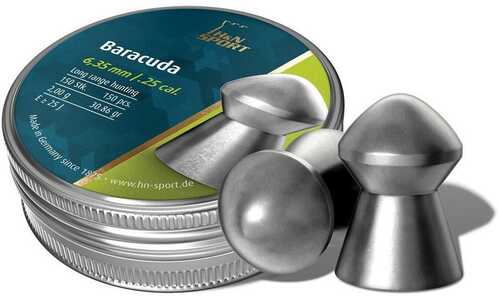 H&N Baracuda Lead Pellets 30.86 Grain .25 Cal. 150 Pack