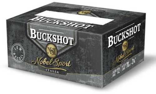 Nobel Law Enforcement Buckshot Shotshells 12Ga 2-3/4" 27-Pellet 1325Fps #4B 250/ct