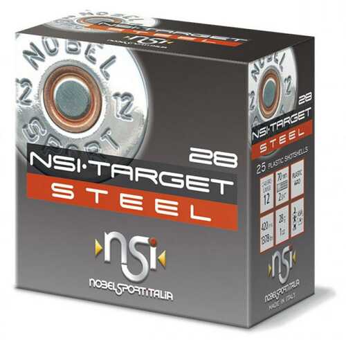 Nobel Target Steel Shotshells 12 Ga 2-3/4" 1Oz 1378 Fps #6 25/ct