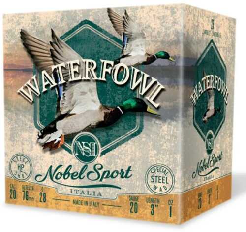 Nobel Sport Steel Waterfowl 20 Shotshells 20Ga 1Oz 3" 1450 Fps #2 25/ct