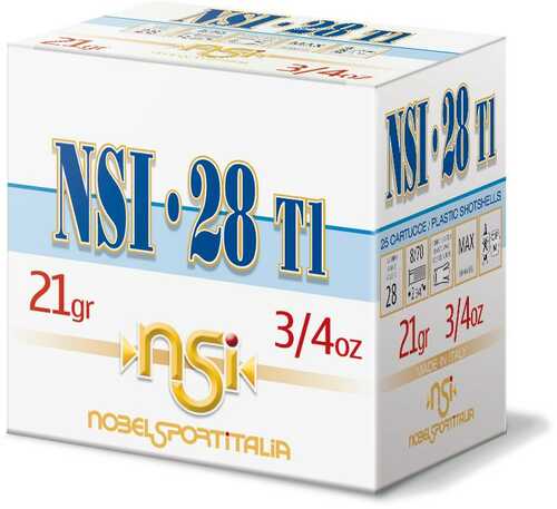 Nobel Sport 28 T1 Shotshell 28 Ga 2-3/4" 3/4 Oz 1300 Fps #8 25/ct