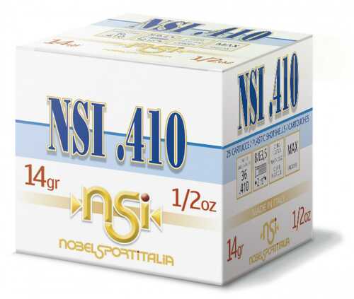 Nobel Sport Shotshells .410 Ga 2-1/2" 1/2 Oz 1240 Fps #9 25/ct