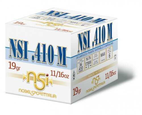 Nobel Sport 410 M Shotshells .410 Ga 3" 11/16 Oz 1145 Fps #6 25/ct