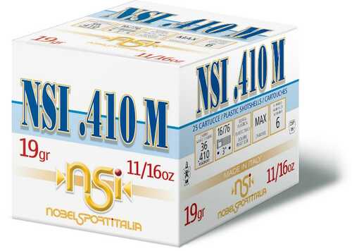 Nobel Sport 410 M Shotshell .410 Ga 3" 11/16 Oz 1145 Fps #7.5 25/ct