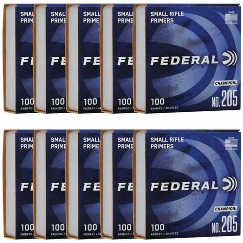 Federal Premium Champion Centerfire .205 Primers Small Rifle 1000/ct