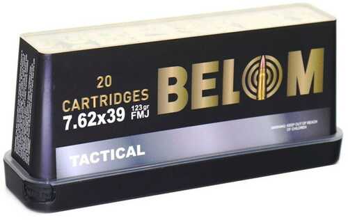 Global Ordnance Belom Rifle Ammunition 7.62x39 123Gr FMJ 2296 Fps 20/ct