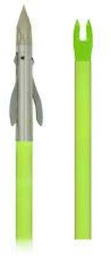 Muzzy Iron 2-Blade Fish Point w Chartreuse Arrow