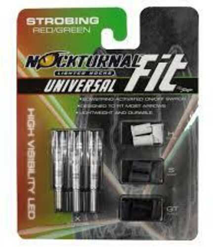 Nockturnal Universal Lighted Nocks Size Strobing Red & Green