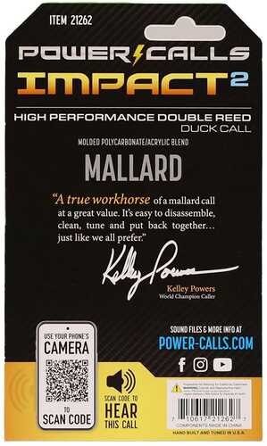 Power Calls Impact2 Mallard Duck Mouth Call OD Green