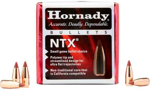 Hornady NTX Non-Leaded Rifle Bullets .17 Cal 172" 15.5 Gr NTX 100/ct