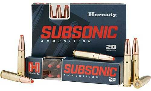Hornady Subsonic Ammunition .300 Blackout 190 Gr Sub-X 1050 Fps 20/ct