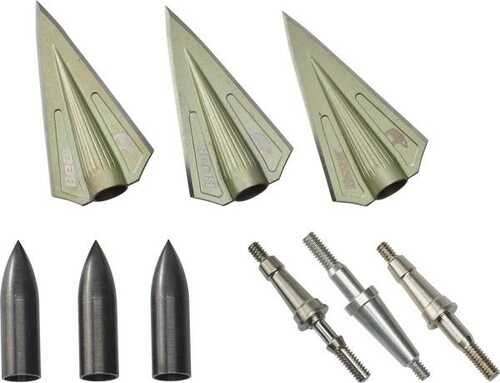 Bear Archery RazorHead VWS Double Bevel Broadhead Kit - Green