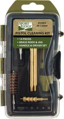 TacShield Sport Ridge 14Pc Pistol Cleaning Kit Hard Case - 45 Cal
