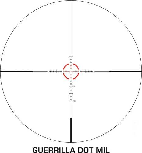 Swampfox Arrowhead Series LPVO Rifle Scope 1-6x24 30mm SFP IR Guerrilla Dot Red Mil Illum
