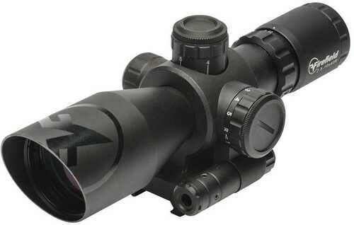 Firefield Barrage Rifle Scope - 2.5-10x40mm Red Laser Mil Dot Reticle Black Matte